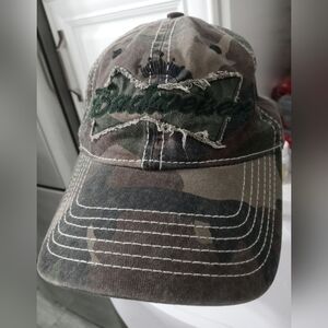 Anheuser-busch Official Product Camouflage Distressed Embroidered Logo Cap